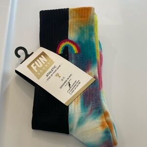 Women’s Tie Dye & Rainbow Athletic Socks Fun Socks Brand